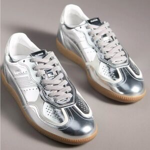 Alohas Tb.490 Rife Leather Sneakers - Shimmer Silver size 40 NWT